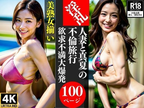 淫乱人妻と真夏の不倫旅行欲求不満大爆発(AI美女LABO.1) [d_346138]