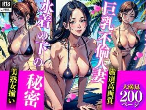 巨乳不倫人妻水着の下の秘密(AI美女LABO.11) [d_347070]
