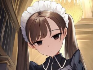 メイドの女の子が催●にかかってスカートをたくし上げている画像(催●スキ) [d_349099]