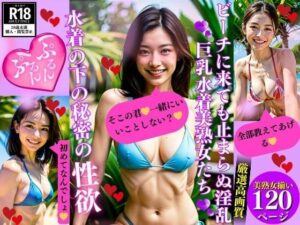 ビーチに来ても止まらぬ淫乱巨乳水着美熟女たち水着の下の秘密の性欲(AI美女LABO.6) [d_349442]