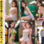 テニス部ロッカールーム 〜テニス部の更衣室を覗き！テニスウエアの滑らかな肌の美乳の体がエロい！〜(ナンバーワン) [d_349654]