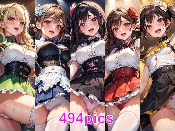 イマイチ売れないアイドルグループが、Pにそそのかされて枕営業をするCG集(妄想サチュレーション) [d_349963]