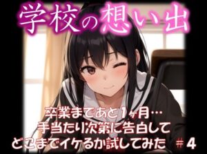 ◆学校の想い出◆ 卒業まであと1ヶ月… 手当たり次第に告白して どこまでイケるか試してみた ＃4(スタジオかぐや) [d_350011]