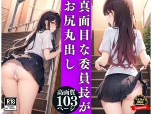 真面目委員長がラッキースケベでお尻丸出し(AIラブリー) [d_350239]