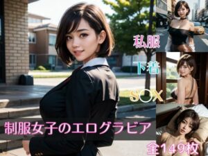 制服女子のエログラビア(豆あい) [d_350325]