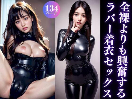 全裸よりも興奮する ラバースーツ着用セックス(AI美女氏) [d_351822]