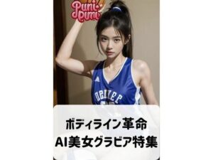 AI美女バスケットボールショット: スポーツとグラビアの融合(美女開発部門) [d_353381]