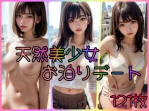 天然美少女お泊りデート(夜のお供に御座候) [d_353436]