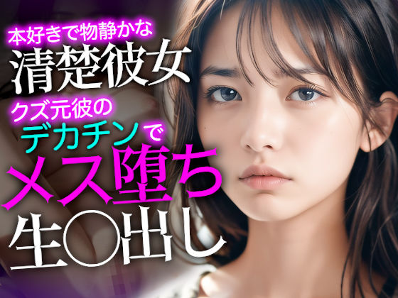 本好きで物静かな清楚彼女、クズ元彼のデカチンでメス堕ちして生中出しSEX(性なる夜) [d_353713]