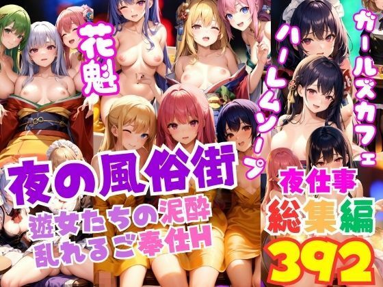 夜の風俗街 遊女達の泥●乱れるご奉仕H ガールズバー・花魁・ソープ・メイド 総集編(アニメサークル) [d_355350]