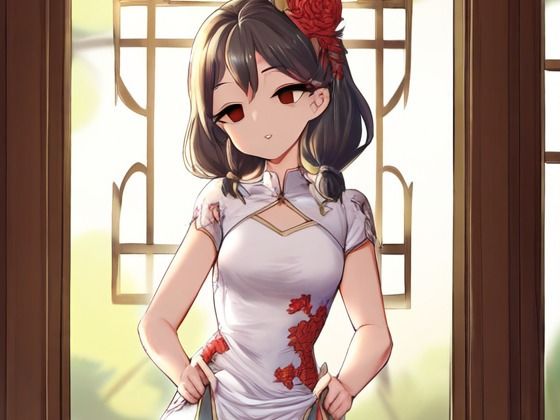 チャイナ服の女の子が催●にかかってスカートをたくし上げている画像(催●スキ) [d_357191]