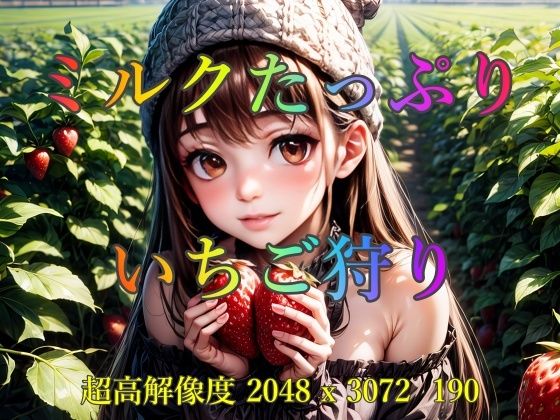 ミルクたっぷりいちご狩り(ピクセル詩人) [d_358465]