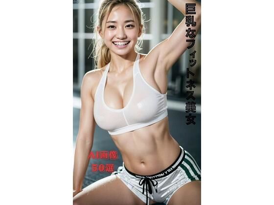 AI美女スライドショー 笑顔がいいフィットネス美女(AI若菜ちゃん) [d_358541]