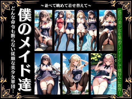 僕のメイド特集！どんな命令も断らない美少女軍団・・調教物語(びじょずかん) [d_358565]