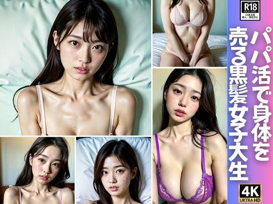 パパ活で身体を売り続ける黒髪女子大生(魅せるえいあいLABO) [d_358971]