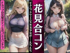 花見合コン！ピクニックでミニスカ美少女が・・えちえちFカップの合コン(ワンピース企画) [d_359310]