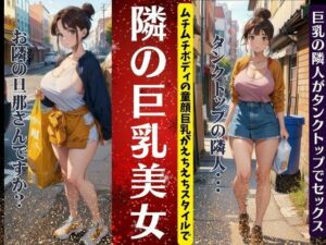 隣の巨乳美女｜ムチムチボディの童顔巨乳がえちえちスタイルのタンクトップ(ぷにぷに研究所) [d_359324]