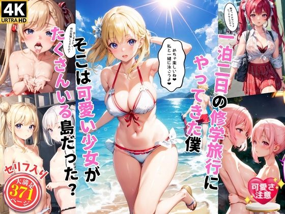 可愛い少女と一泊二日の修学旅行にやってきた僕【セリフ付き】(AI Beauties Lab) [d_359521]