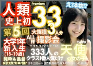 人類史上初！前代未聞の333人！大学1年新入生18歳と19歳！ 第5弾 Premium「クラスで1番の女の子の裸だけが拝める」Xデー到来！！(k.AI World) [d_361343]