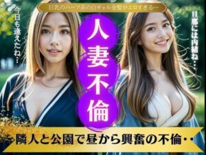 人妻不倫！隣人と公園で昼から興奮の不倫生活・・・(ワンコイン企画) [d_361472]