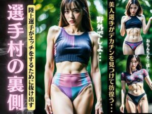 選手村の裏側！陸上選手がエッチをするために抜け出す〜美人選手がデカチンを見つけて彷徨う〜(monsterX) [d_361487]
