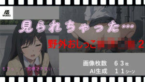 見られちゃった…野外おしっこ女子◯生2（アニメ絵）(AZワークス) [d_361513]