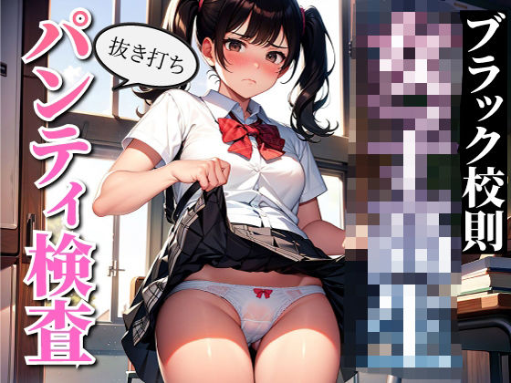 女子〇生抜き打ちスカートめくりパンティ検査ブラック校則(AIいらすとアダルトフリーギャラリー) [d_361638]