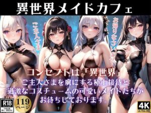 異世界がコンセプトのメイドカフェは過激なコスチュームと極上接待が大人気！(電子媚薬集団) [d_363877]