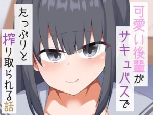 可愛い後輩がサキュバスでたっぷりと搾り取られる話(あーるつーえいち) [d_373223]