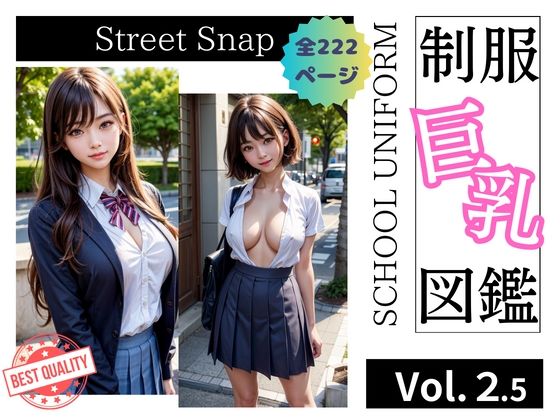 『制服巨乳図鑑』ストリートスナップ第2.5弾！(Bluely Eyes Studio) [d_324295]