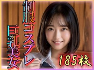 制服コスプレ巨乳美女(乳は世界を救う) [d_343914]