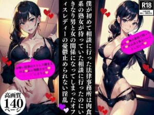 僕が初めて相談に行った法律事務所は肉食系の熟女が待っていた相談に行ったのにいきなり男と女の関係になってしまったオフィスレディーの憂鬱止められない淫乱(Eサークル) [d_354306]