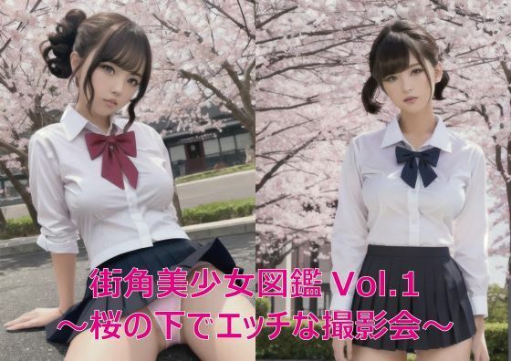 街角美少女図鑑Vol.1〜桜の下でエッチな撮影会〜(美女たちの楽園) [d_363919]