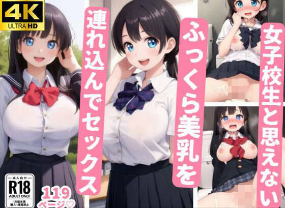 女子校生と思えないふっくら美乳を連れ込んでセックス！(しみしみ) [d_365707]