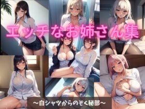 エッチなお姉さんのイラスト集1 〜白シャツからのぞく秘部〜(果実) [d_366076]