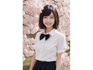 満開の桜の下での学生撮影会にて・・・(AIKA) [d_368426]