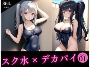 ロリっ子スク水デカパイ娘たちが大集合(Dream Pixels) [d_370253]