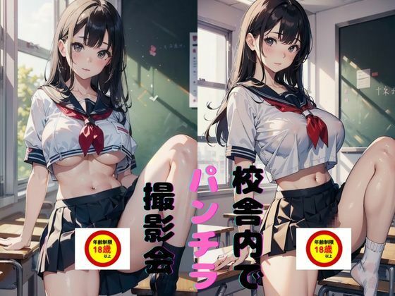 校舎内でパンチラ撮影会(あいかつLABO) [d_371160]