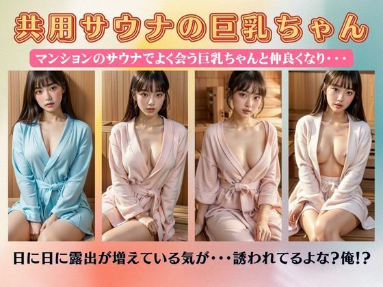 共用サウナの巨乳ちゃん！マンションのサウナでよく会う巨乳と知り合いになり不倫・・(S級奇跡の一枚) [d_371219]