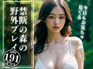 今日もお兄ちゃんに見られてアソコがじっとり・・・！禁断の森の野外プレイ！(ナナ76) [d_371834]