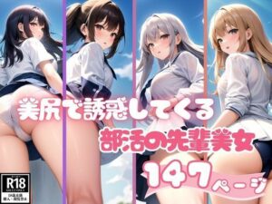 美尻を見せつけて誘惑してくる部活の先輩147枚(kawaii美女LABO) [d_373917]