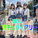 潜入！青チェJ◯のパンツ見せつけダイアリー(濡林艶男) [d_375583]