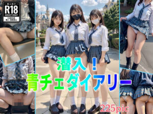 潜入！青チェJ◯のパンツ見せつけダイアリー(濡林艶男) [d_375583]