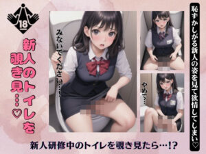 新人のトイレを覗き怒られるスペシャル！恥ずかしがる激カワ新人の姿をみて欲情！(性欲モンスター企画) [d_378894]