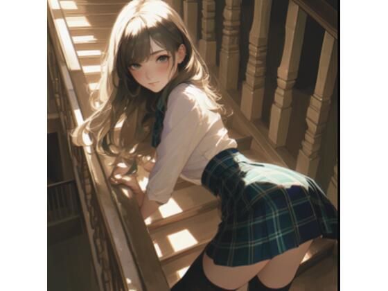 学校の階段(ゆったゆた) [d_379956]