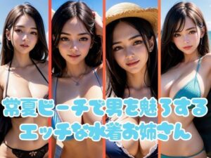 常夏ビーチで男を魅了するエッチな水着お姉さん画像集(最高のAI美女出版) [d_380170]