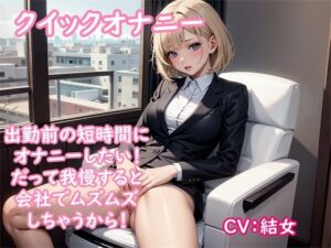 【オナニー実演】オナニーを楽しもうとしていたのに会社から呼び出されて出勤に→クイックオナニーで性欲を解消する同人声優の結女ちゃん(ホワイトクラブ) [d_382138]
