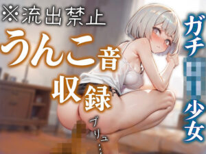 ガチロリ声優がトイレでの本気うんこ収録に挑戦！！ 踏ん張りすぎて大量のうんこが肛門からブチュブチュ溢れ出す♪(びちびち屋) [d_394225]