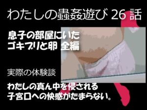 私の蟲姦遊び 26話 妊娠中に息子の部屋にいたゴキブリと卵編(シングルママの日常) [d_394632]