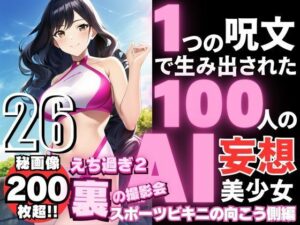 1つの呪文で生み出された100人のAI妄想美少女-26【裏:えち過ぎるスポーツビキニ女子編】(AIヒロイン研究会) [d_355678]